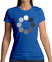 Loading Screen Buffering Circles Womens T-Shirt