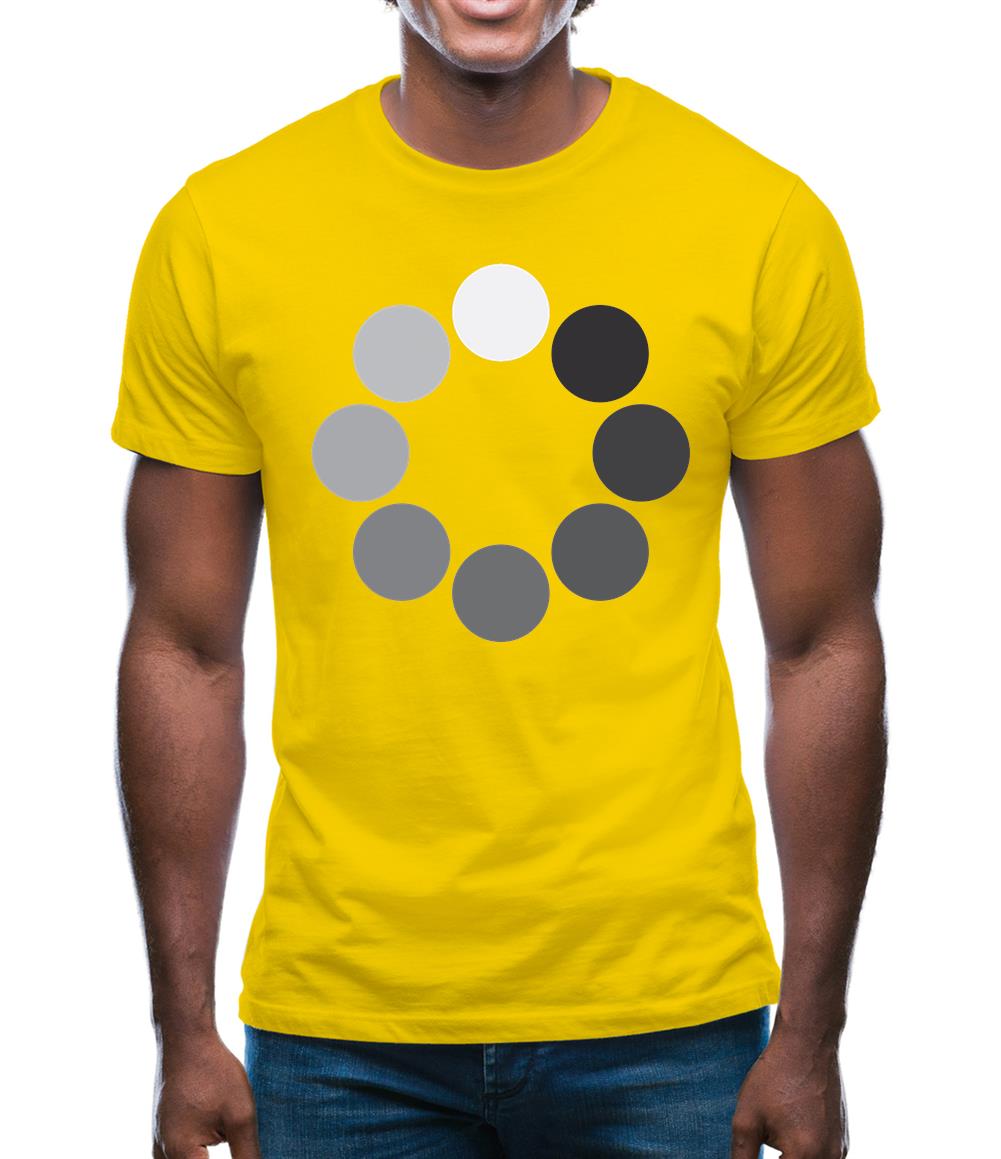 Loading Screen Buffering Circles Mens T-Shirt
