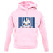 Louisiana Barcode Style Flag unisex hoodie