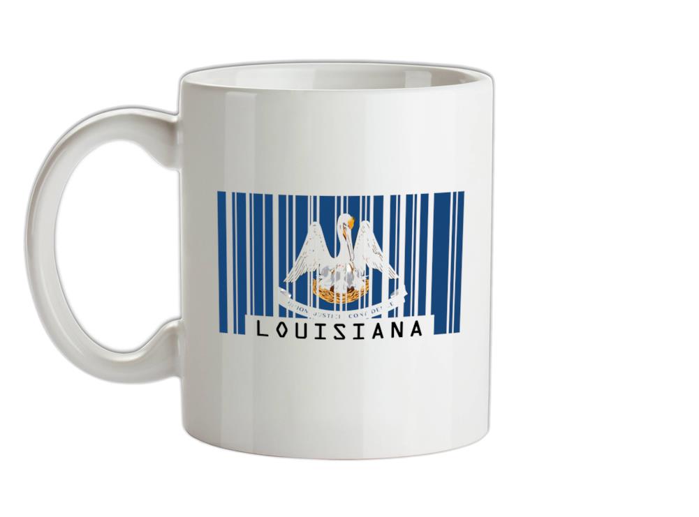 Louisiana Barcode Style Flag Ceramic Mug