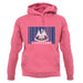 Louisiana Barcode Style Flag unisex hoodie
