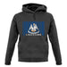 Louisiana Barcode Style Flag unisex hoodie