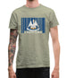 Louisiana Barcode Style Flag Mens T-Shirt