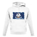 Louisiana Grunge Style Flag unisex hoodie
