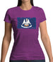 Louisiana Grunge Style Flag Womens T-Shirt