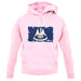 Louisiana Grunge Style Flag unisex hoodie