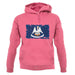Louisiana Grunge Style Flag unisex hoodie