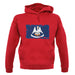Louisiana Grunge Style Flag unisex hoodie