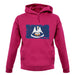 Louisiana Grunge Style Flag unisex hoodie