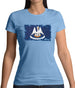 Louisiana Grunge Style Flag Womens T-Shirt