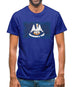 Louisiana Grunge Style Flag Mens T-Shirt