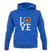 Love Archery unisex hoodie