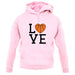 I Love Basketball unisex hoodie