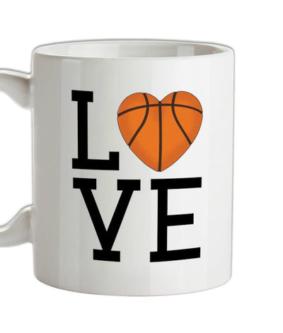 I Love Basketball Ceramic Mug