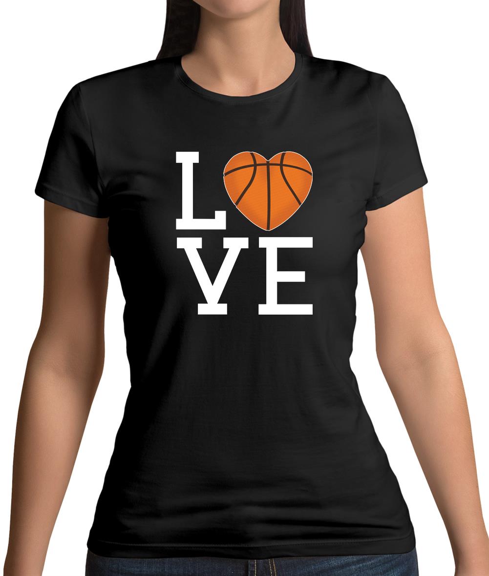 I Love Basketball Womens T-Shirt