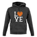 I Love Basketball Unisex Hoodie