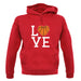 I Love Basketball Unisex Hoodie