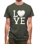 I Love Golf Mens T-Shirt