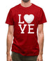 I Love Golf Mens T-Shirt