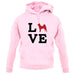 Love Akita Dog Silhouette unisex hoodie