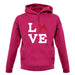 Love Akita Dog Silhouette unisex hoodie