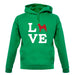 Love Akita Dog Silhouette unisex hoodie