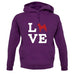 Love Akita Dog Silhouette unisex hoodie