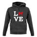 Love Alaskan Malamute Dog Silhouette unisex hoodie