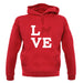 Love Alaskan Malamute Dog Silhouette unisex hoodie