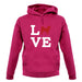 Love Alaskan Malamute Dog Silhouette unisex hoodie