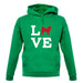 Love Alaskan Malamute Dog Silhouette unisex hoodie