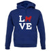 Love Alaskan Malamute Dog Silhouette unisex hoodie