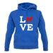 Love Alaskan Malamute Dog Silhouette unisex hoodie