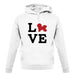 Love Bichons Frise Dog Silhouette unisex hoodie