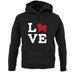 Love Bichons Frise Dog Silhouette unisex hoodie