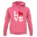 Love Bichons Frise Dog Silhouette unisex hoodie