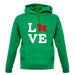 Love Bichons Frise Dog Silhouette unisex hoodie