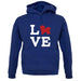 Love Bichons Frise Dog Silhouette unisex hoodie