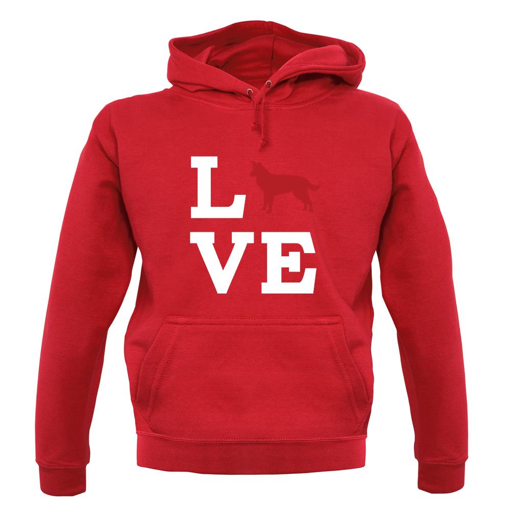 Love Border Collie Dog Silhouette unisex hoodie