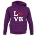 Love Border Collie Dog Silhouette unisex hoodie