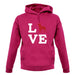 Love Boston Terrier Dog Silhouette unisex hoodie