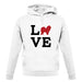 Love Chow Chow Dog Silhouette unisex hoodie