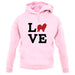 Love Chow Chow Dog Silhouette unisex hoodie