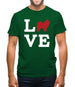 Love Chow Chow Dog Silhouette Mens T-Shirt