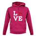 Love Cocker Spaniel Dog Silhouette unisex hoodie