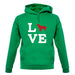 Love Cocker Spaniel Dog Silhouette unisex hoodie