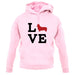 Love Corgi Dog Silhouette unisex hoodie