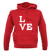 Love Corgi Dog Silhouette unisex hoodie