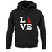 Love Doberman Dog Silhouette unisex hoodie