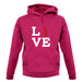 Love Doberman Dog Silhouette unisex hoodie